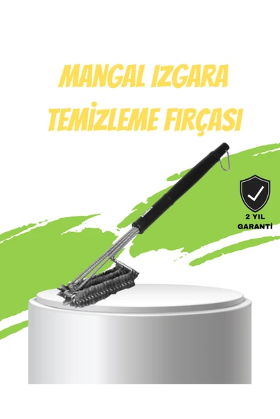 Mangal Izgara Temizleme Fırçası Paslanmaz Çelik Telli Uzun Saplı ürün görseli 1