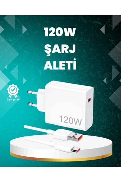 120 Watt Güçlü Hızlı Şarj Adaptörü Huawei P30 P40 Mate 20 Pro Uyumlu ürün görseli 1