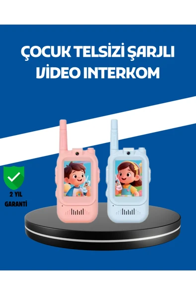 Çocuklar İçin Video Görüşmeli Walkie Talkie Uzun Mesafe İletişim ürün görseli 1