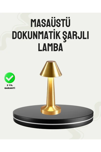 Kablosuz LED Masa Lambası 1800mAh 3 Renk Aydınlatma Dokunmatik ürün görseli 1