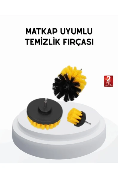 3’lü Matkap Temizlik Fırçası Seti – Banyo, Mutfak ve Araç Jantı İçin Etkili ürün görseli 1