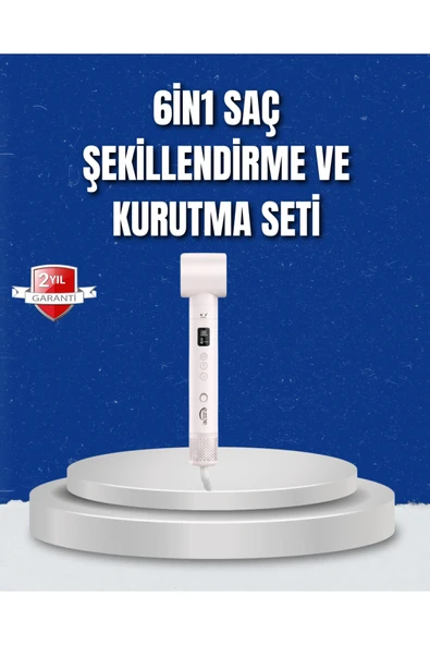Negatif İyon Teknolojili 6-in-1 Profesyonel Saç Şekillendirici ürün görseli 1