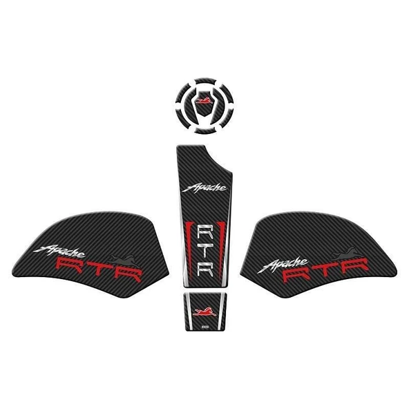 TANK PAD SET TVS APACHE RTR 200 2022 - 2025 - Resim 3