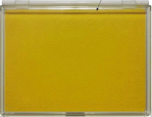 Büyük Boy Sarı Istampa 165*127mm Su Bazlı Mürekkep Baskı Pedi ürün görseli 1