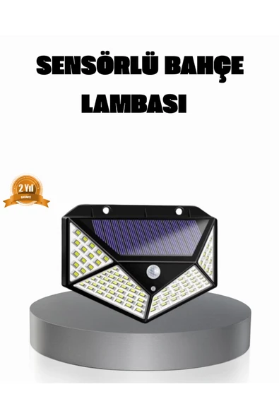 Solar Güçlü 100 LED Bahçe Lambası – Enerji Tasarruflu, Suya Dayanıklı ve Geniş Açılı Işık ürün görseli 1