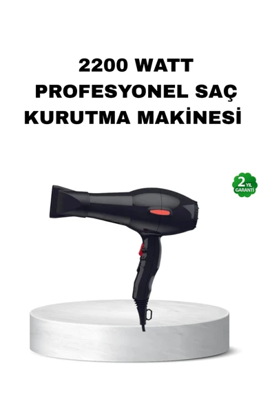 Profesyonel Saç Kurutma Makinesi – AC Motor, Soğuk Üfleme, 2 Hız Kademesi ürün görseli 1