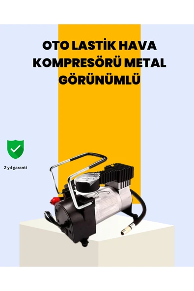 Araç Çakmak Girişli Metal Hava Kompresörü 10A Güçlü Motor ürün görseli 1
