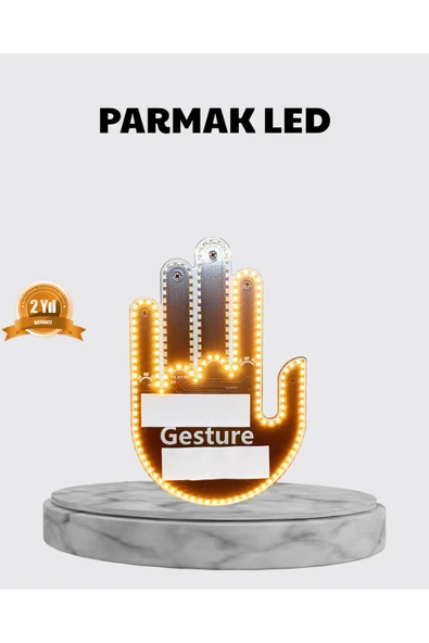 176 LED’li Amber Trafik Uyumlu Sinyal Işığı – El Hareketiyle Kontrol ürün görseli 1