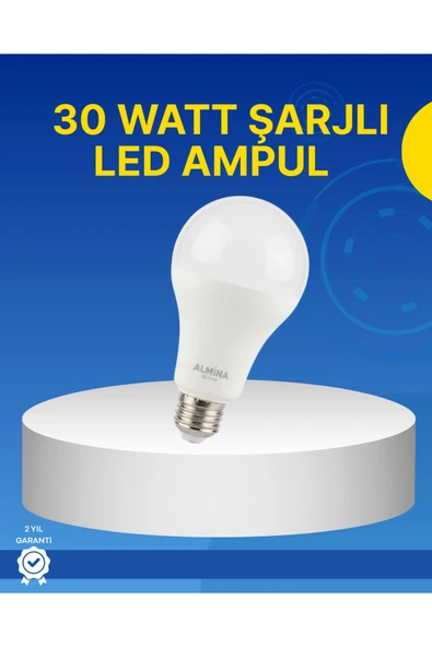 Ev ve İş Yeri İçin Şarjlı LED Ampul ürün görseli 1