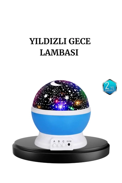 Renkli LED Gece Lambası 6 Işık Modlu Çocuk Odası Atmosfer Aydınlatma ürün görseli 1