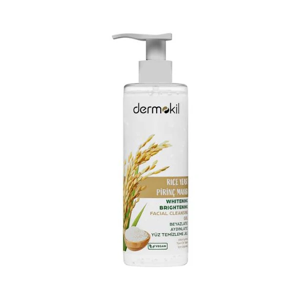 Dermokil Pirinç Mayası Beyazlatıcı Aydınlatıcı Yüz Temizleme Jeli 200 ml ürün görseli 1