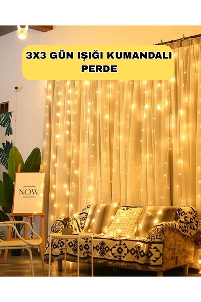 Zaman Ayarlı 8 Modlu Günışığı Perde Led Işık USB Çalışma ürün görseli 1