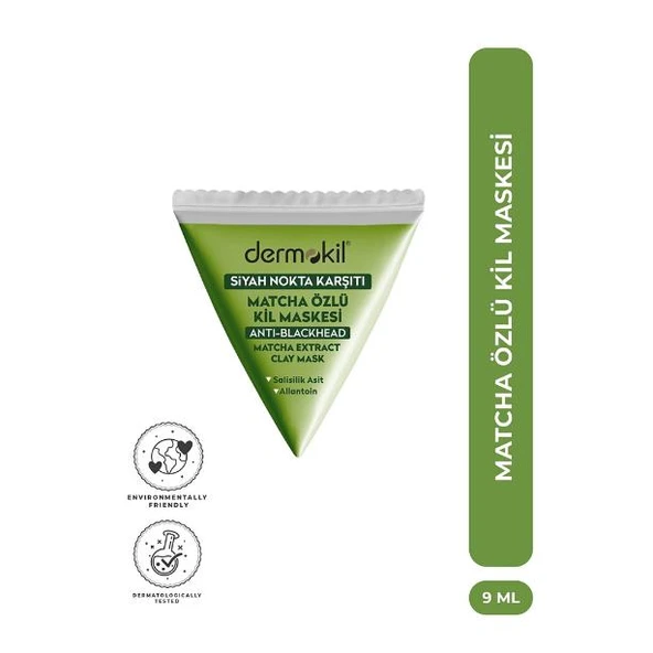 Dermokil Siyah Nokta Karşıtı Matcha Özlü Kil Maskesi 9 ml ürün görseli 1