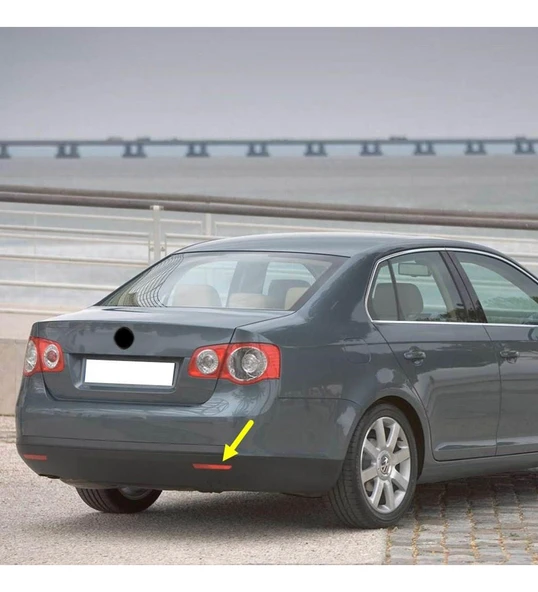 Vw Volkswagen Jetta Mk5 2006-2011 Arka Tampon Sağ Alt Köşe Reflektörü Yansıtıcı Kedi Gözü 1K5945106 ürün görseli 1