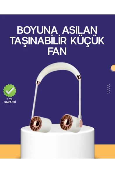 Katlanabilir Asılabilir Mini Fan USB Şarjlı 3 Kademeli Sessiz ürün görseli 1
