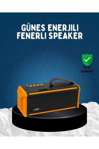 J-IPOX P520 Bluetooth Hoparlör 8W Güçlü Ses Solar Şarj FM Radyo ürün görseli 1