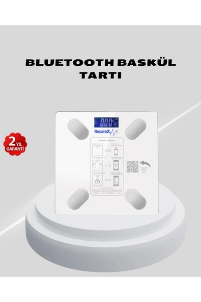 Akıllı Bluetooth Tartı – 8 Farklı Ölçüm Verisi, Otomatik Kişi Tanıma ürün görseli 1