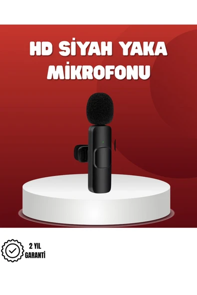 2’li Kablosuz Yaka Mikrofonu iPhone İçin Profesyonel Video Ses ürün görseli 1