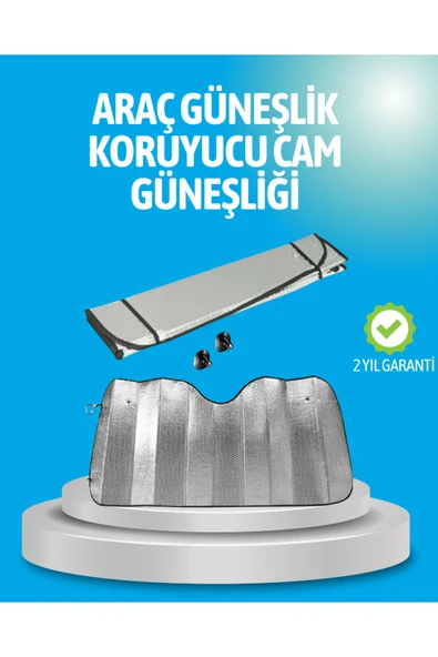 Gelişmiş Yansıtıcılı Katlanabilir Araç Güneşliği – Alüminyum & Süngerli İzolasyon Teknolojisi ürün görseli 1