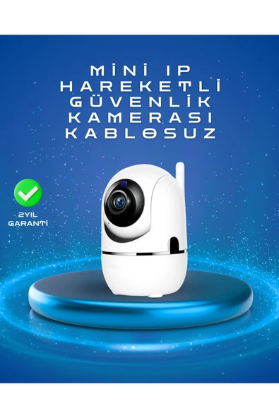 Full HD 1080P Kablosuz Pan & Tilt Güvenlik Kamerası – Hareket Takipli ve İki Yönlü Sesli ürün görseli 1