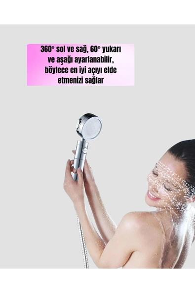 Su Basıncını Artıran Sızdırmaz Duş Başlığı - Resim 4