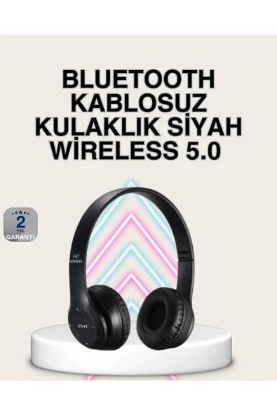 Katlanabilir Tasarımlı Bluetooth 5.0 Kulaklık | Eller Serbest Arama ve Çift Cihaz Desteği ürün görseli 1