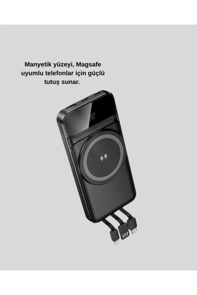 Kablosuz 10000 mAh Powerbank - Resim 3