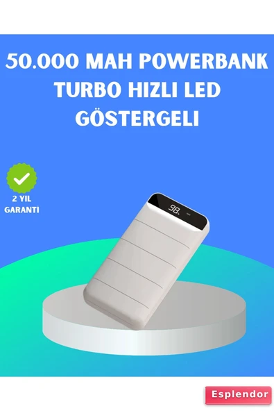 22.5W PD Destekli Taşınabilir Şarj Cihazı Çoklu Çıkışlı Model Powerbank ürün görseli 1