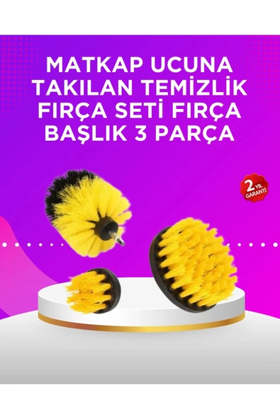 Matkap Ucu Temizlik Fırçası Seti Banyo Fayans Zemin İçin ürün görseli 1