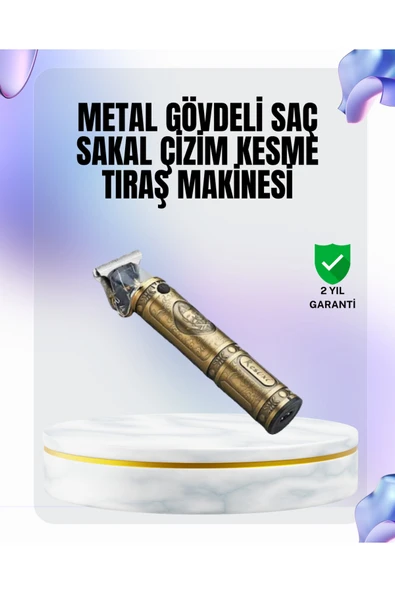 4 Kılavuz Taraklı Profesyonel Saç ve Sakal Kesme Makinesi ürün görseli 1
