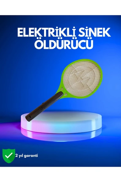 Pil ile Çalışan Elektrikli Sivrisinek Raketi | Kimyasal İçermeyen Hijyenik Çözüm ürün görseli 1