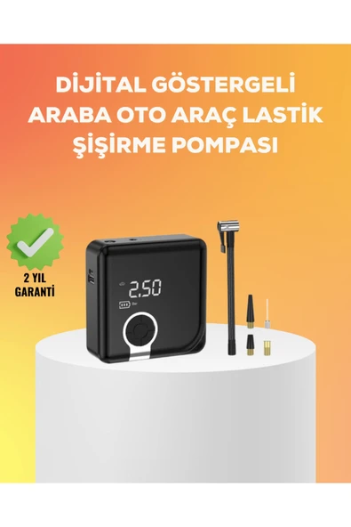 Çok Fonksiyonlu Akıllı Lastik Şişirme Cihazı ürün görseli 1