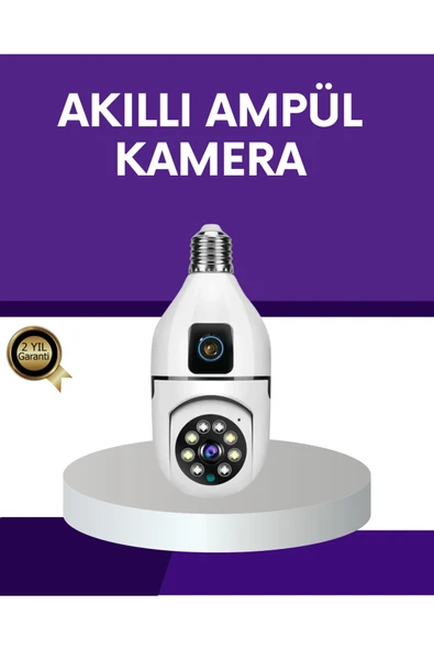 1080P WiFi Ampul Güvenlik Kamerası – Gece Görüş & Uzaktan Erişim ürün görseli 1
