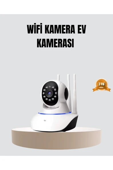 HD IP Kamera – Gece Görüşlü, Hareket Sensörlü, Mobil Takip ve Çift Yönlü Ses ürün görseli 1