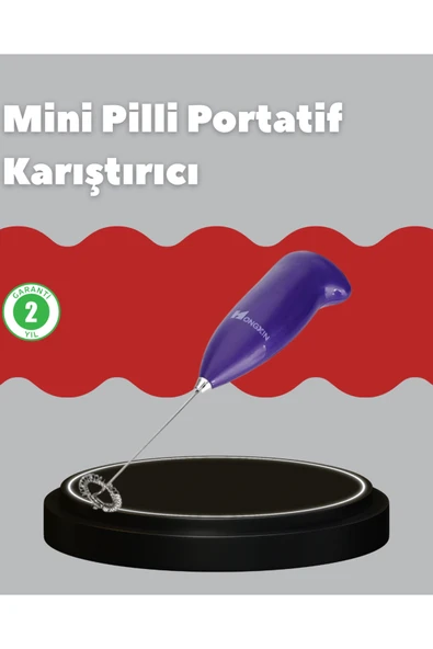 Frappe ve Cappuccino Maker – Taşınabilir Pilli Köpürtücü Mikser ürün görseli 1