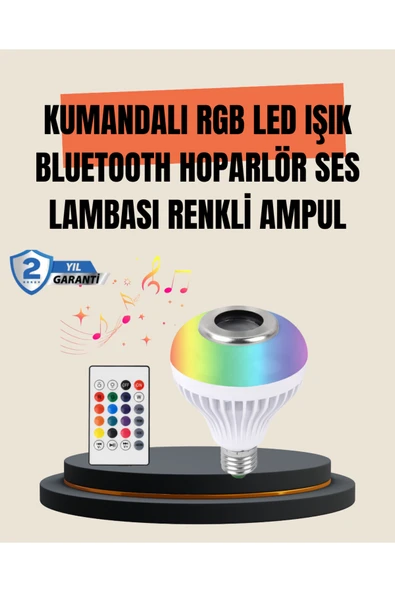 12W Led Aul  Rkli Işık Dahili Hoparlör Özellikli ürün görseli 1