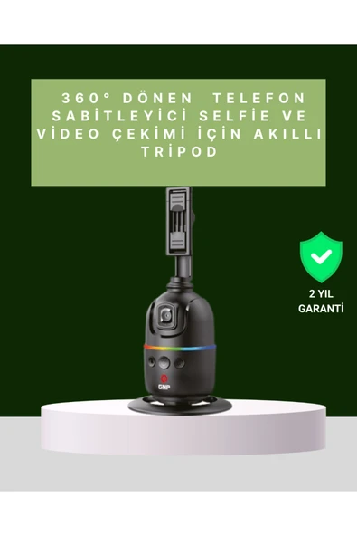 Yüz Takipli 360° Akıllı Gimbal Telefon ve Aksiyon Kamera Uyumlu ürün görseli 1