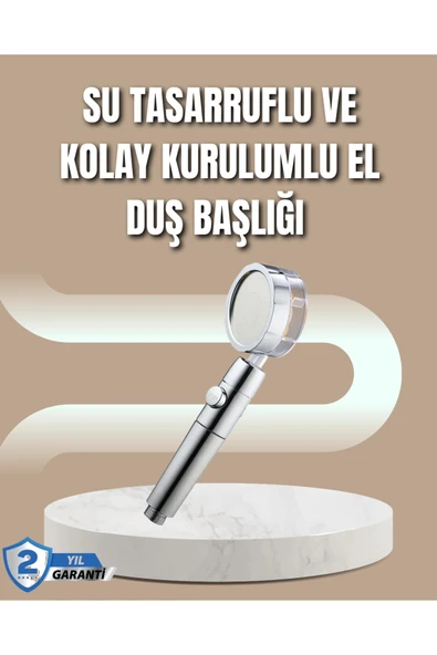 360° Ayarlanabilir Çok Fonksiyonlu Duş Başlığı ürün görseli 1