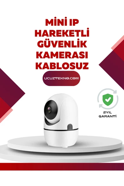 Full Güvlik Kamerası  Hareket Takip, Gece Görüşü İki Yönlü Ses Özellikli ürün görseli 1