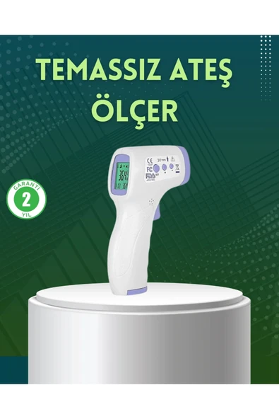 Kızılötesi Temassız Ateş Ölçer LCD Ekranlı Hassas Termometre ürün görseli 1