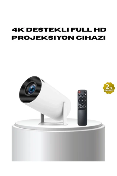 4K Destekli Full HD Projeksiyon Cihazı – 130 inç Geniş Ekran, WiFi ve HDMI Bağlantılı ürün görseli 1