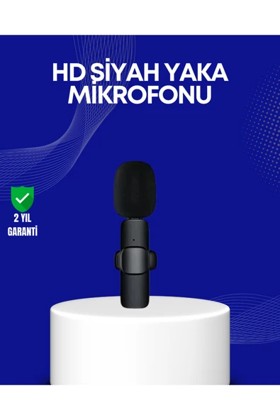 Lightning Girişli 2’li Kablosuz Yaka Mikrofonu Çift Kişilik Kayıt ürün görseli 1