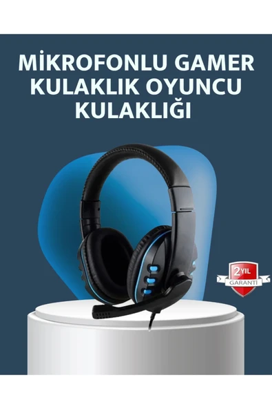 Stereo Mikrofonlu Kablolu Oyun Kulaklığı – Konforlu ve Net Ses İletimi ürün görseli 1