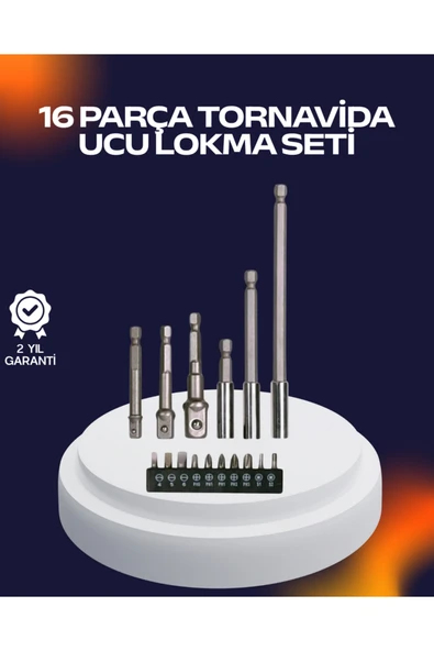 MURATECH 16 Parça Usta İşçilik Bits Takımı Vida Sökme (231003) Takma Set - Resim 5