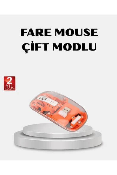 Kablosuz Çift Modlu Mouse – Bluetooth 5.0 + 2.4GHz ürün görseli 1