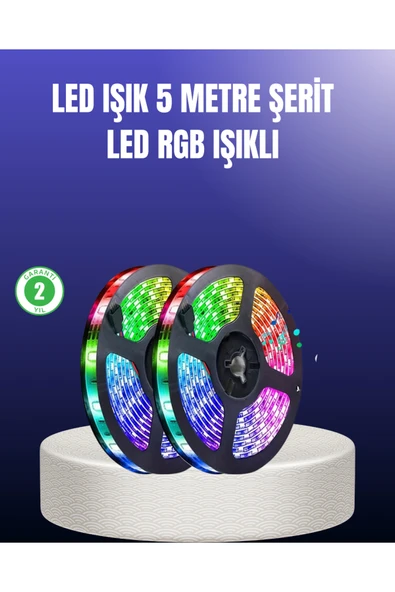 Enerji Tasarruflu RGB Şerit LED 5 Metre ürün görseli 1