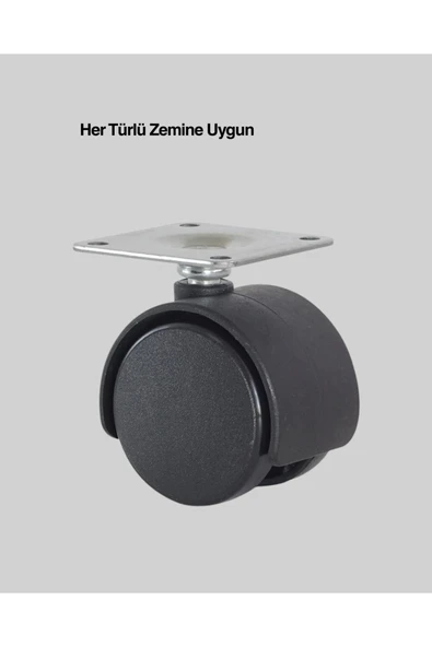 Kilitsiz 6 Cm Tekerlek Ayak Tek Adet - Resim 2