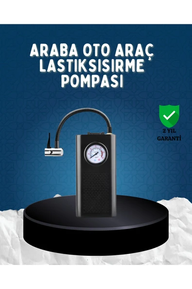 Elektrikli Hava Kompresörü Type-C USB Şarjlı Çok Fonksiyonlu Lastik Pompası ürün görseli 1