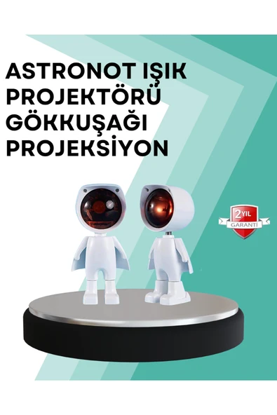 360° Ayarlanabilir Başlıklı Astronot Gece Lambası ürün görseli 1