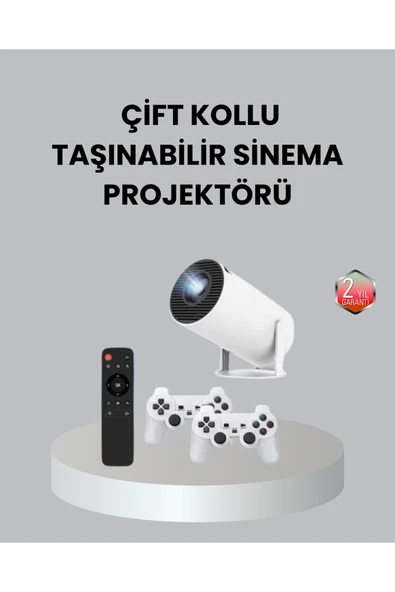4K Wi-Fi 6 Projeksiyon Cihazı – 10.000+ Oyun Desteği, Kablosuz Bağlantı ve Çoklu Giriş Portları ürün görseli 1